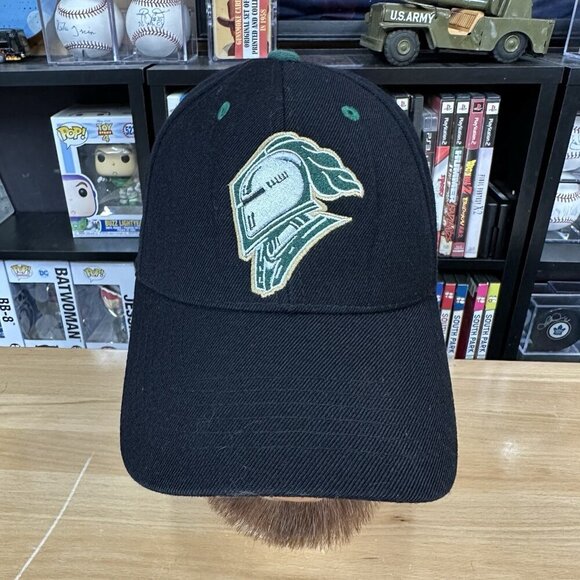 LONDON KNIGHTS Hat OHL Hockey CCM Stitched Wool Blend Black Green - Picture 1 of 5
